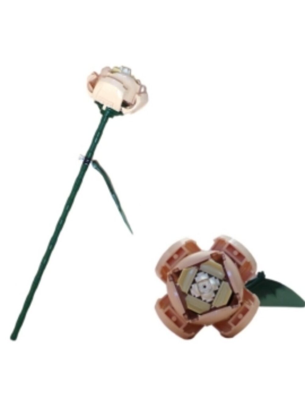 LEGO Botanical Flowers - 1 pcs Rose Tan Straight - Individual Sale 10280 Bouquet